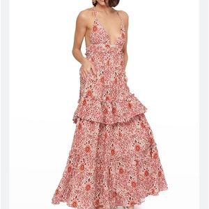 Cami NYC Doris Dress in Orange Damask